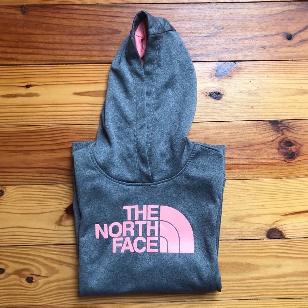North Face Gray Pink Hoodie, EUC, M - Picture 13 of 13